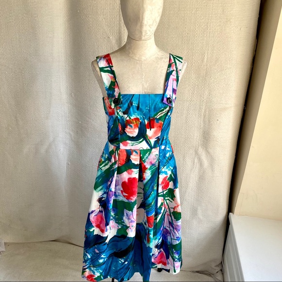 ASOS M Closet London Bold Color Artist Print Dress - Picture 8 of 8